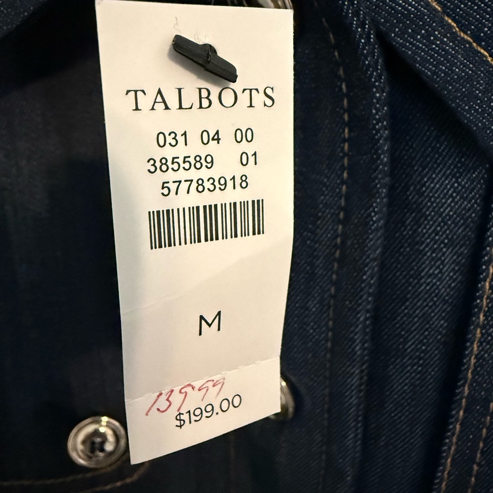 REFINED DENIM SHORT TRENCH COAT - Picture 5 of 6